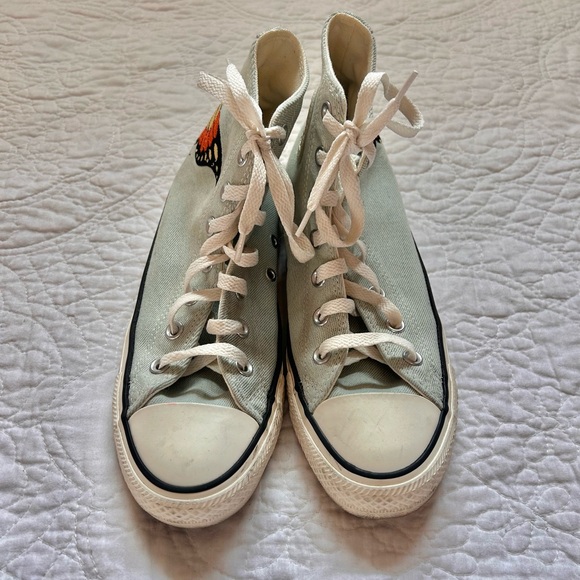 mint and white high top butterfly converse - Picture 4 of 7